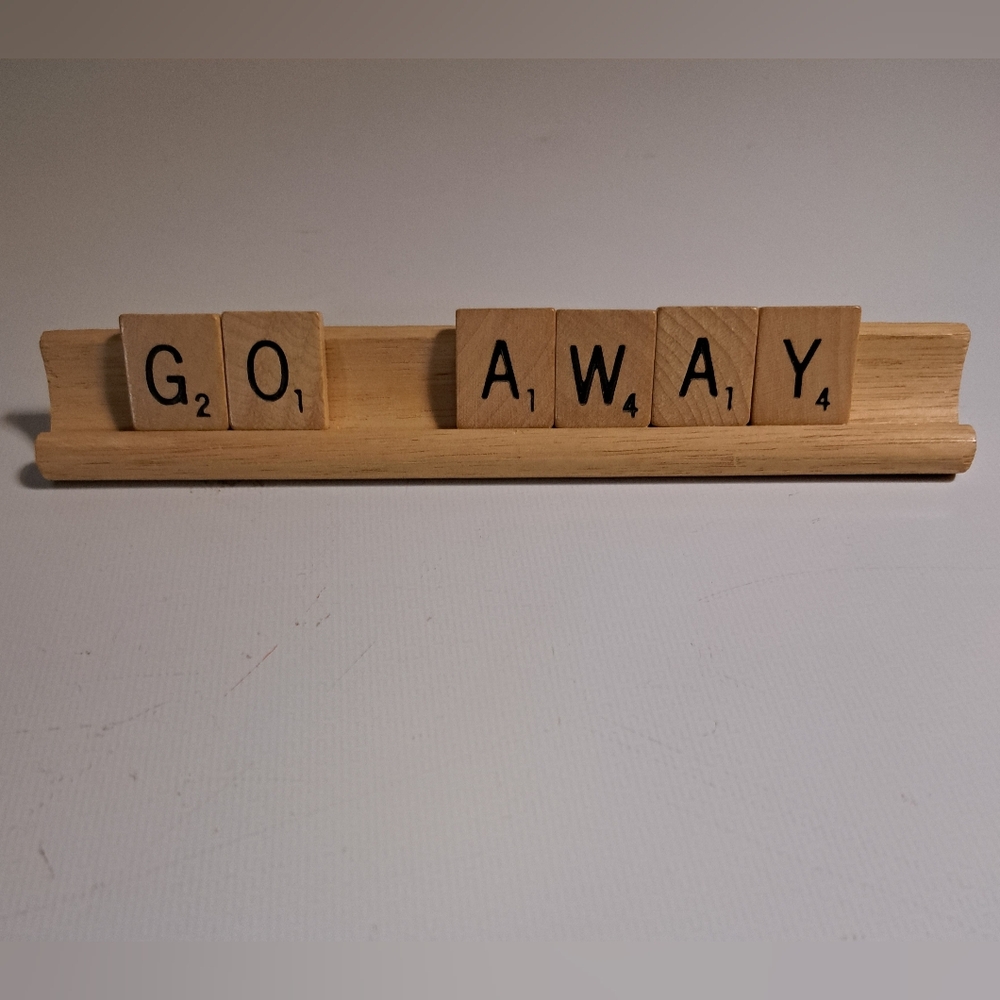 Scrabble Tile Sign